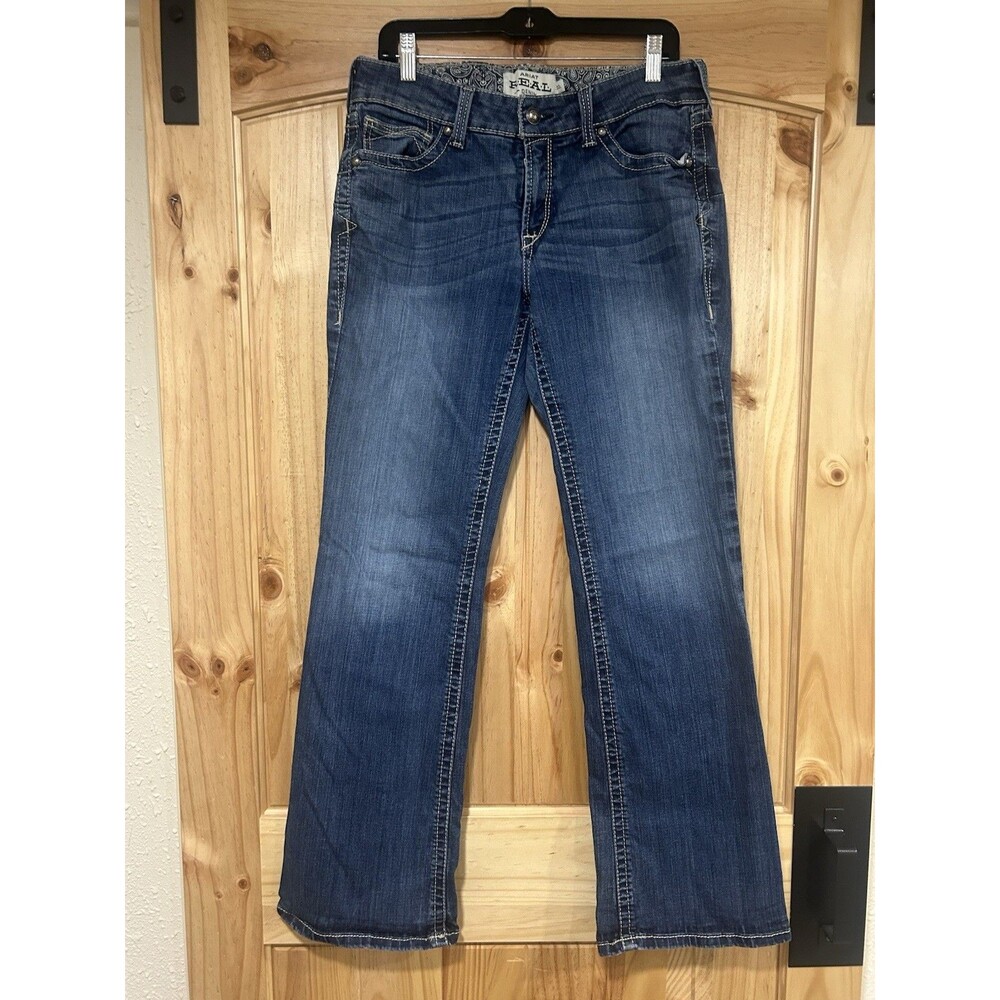 Ariat Women’s Spitfire Jeans Mid Rise Boot Cut Size 32L Inseam 33 Stretch